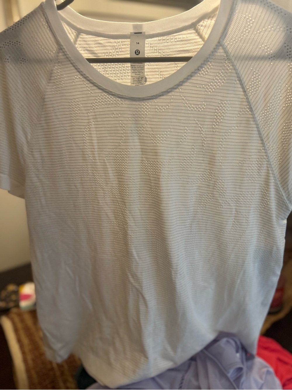 lululemon athletica White Short Sleeve Tech Tee
